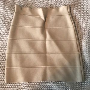 Nude color BCBG bandage skirt